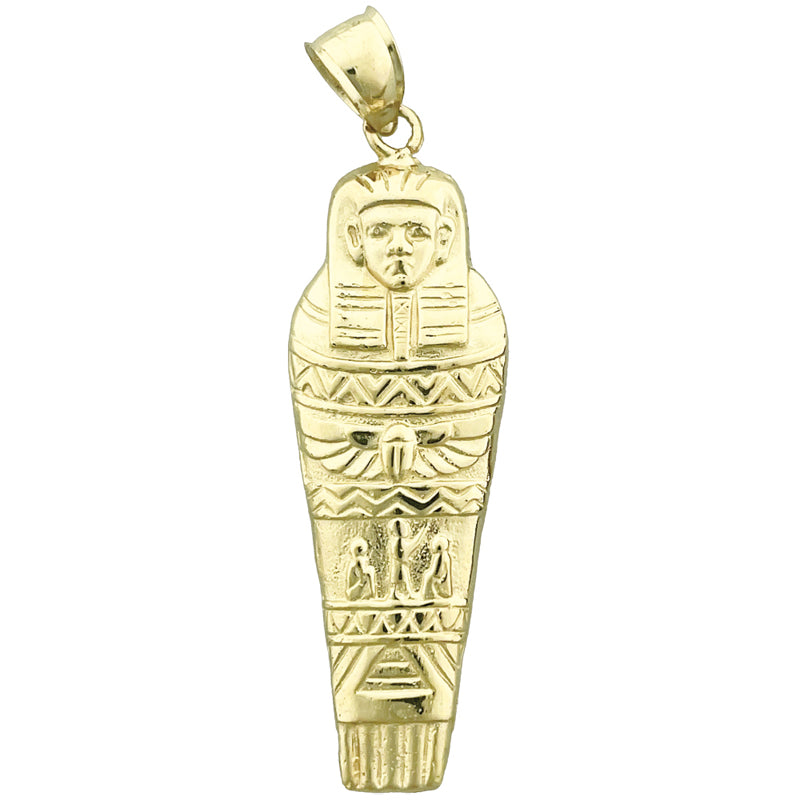 Image of ID 1 14K Gold Egyptian Sarcophagus Pendant