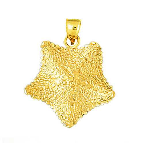 Image of ID 1 14K Gold Exotic Starfish Pendant