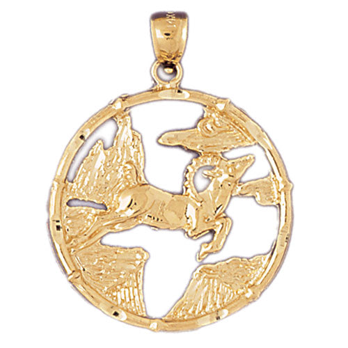 Image of ID 1 14K Gold Goat Chinese Zodiac Pendant