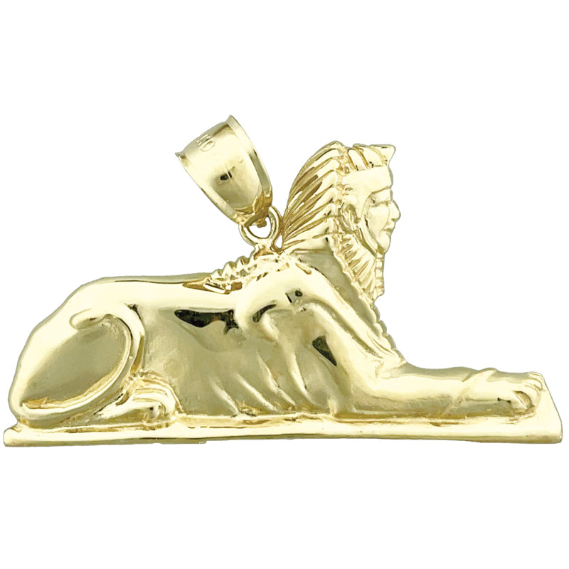 Image of ID 1 14K Gold Great Sphinx of Giza Pendant