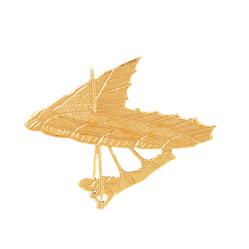 Image of ID 1 14K Gold Hang Gliding Pendant