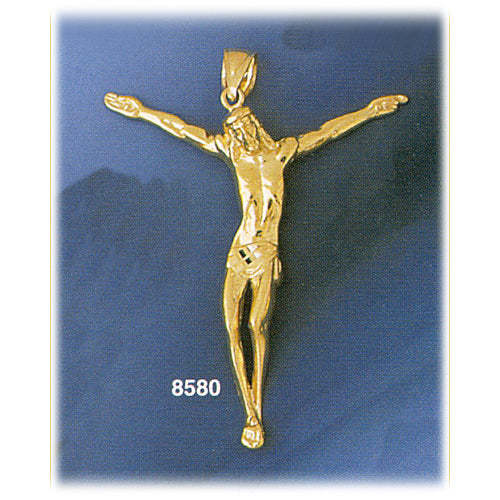 Image of ID 1 14K Gold Jesus Body Crucifix Pendant