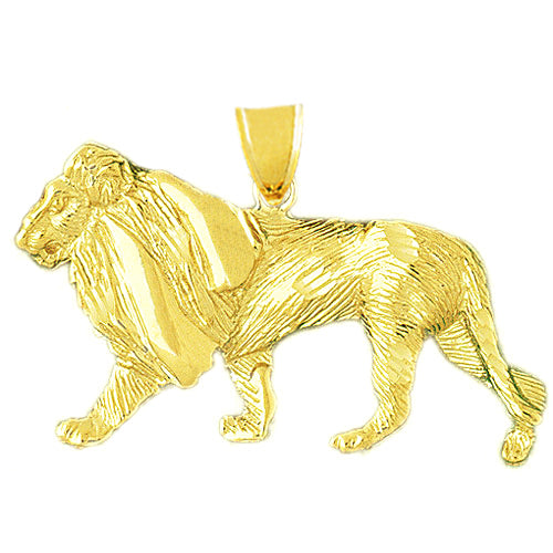 Image of ID 1 14K Gold Lion Pendant