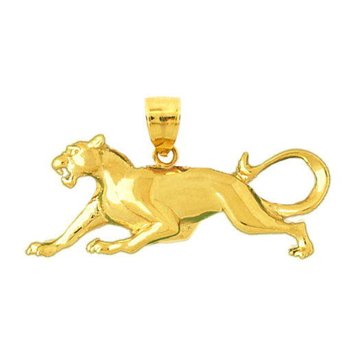 Image of ID 1 14K Gold Panther Pendant