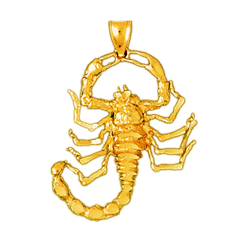 Image of ID 1 14K Gold Poisonous Scorpion Pendant