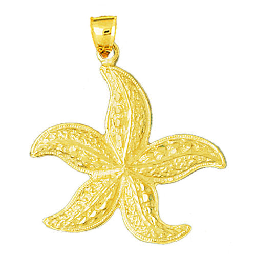 Image of ID 1 14K Gold Sea life Starfish Pendant