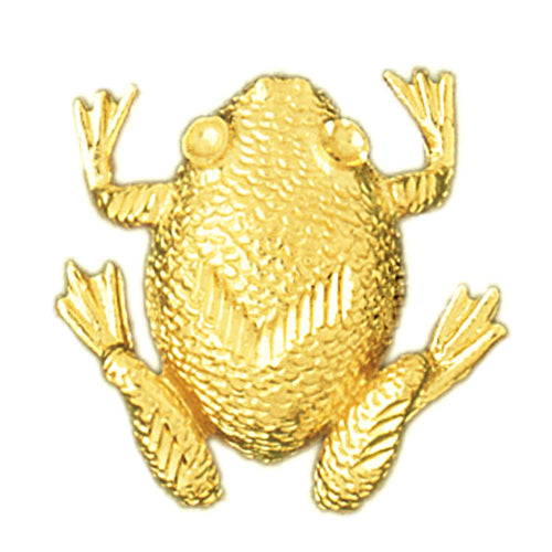 Image of ID 1 14K Gold Toad Slide Pendant