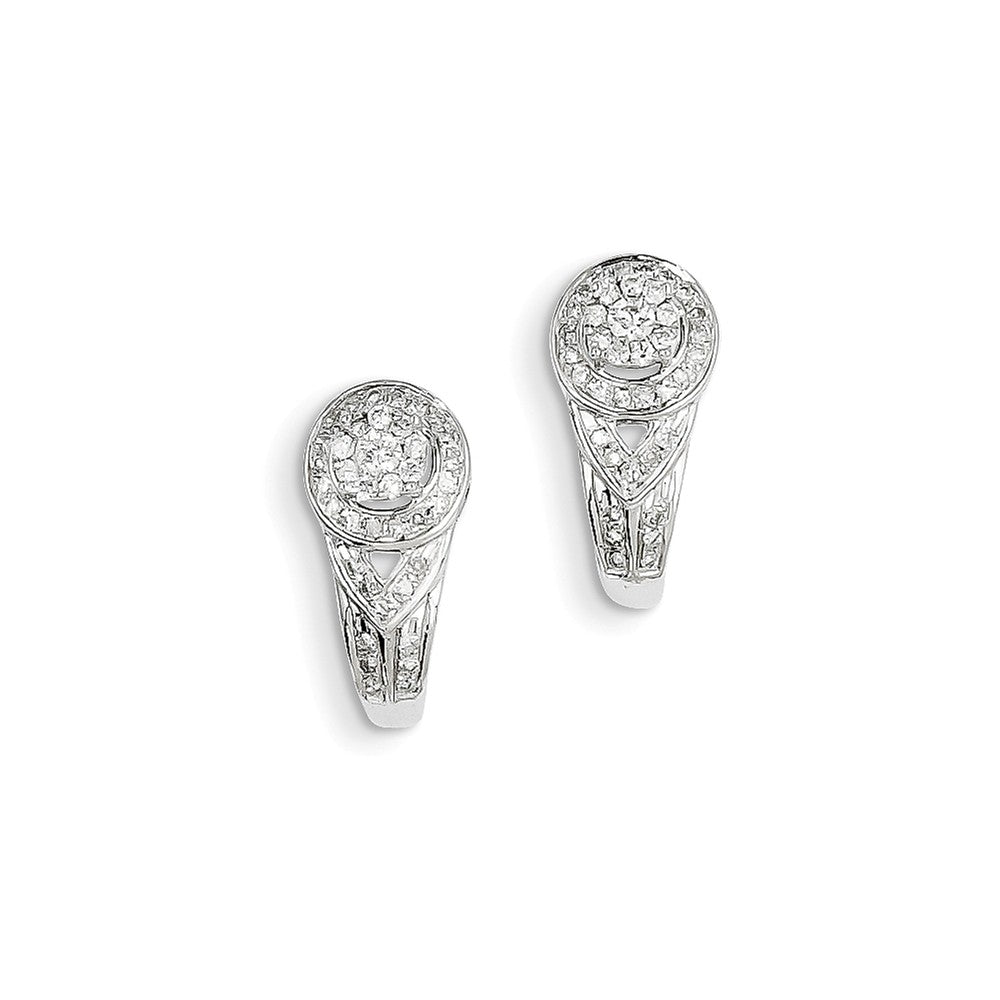 Image of ID 1 14k White Gold Diamond Earrring