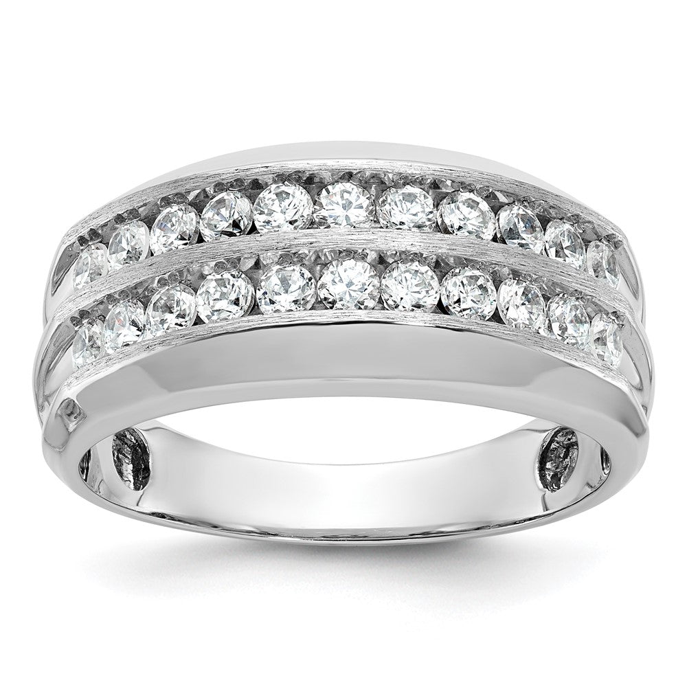 Image of ID 1 14k White Gold Men's 11 carat Diamond Complete Ring