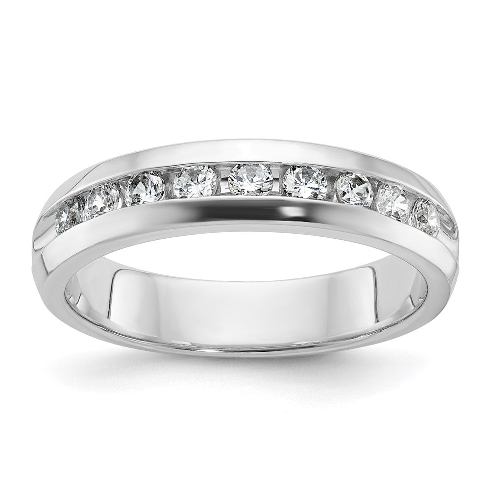 Image of ID 1 14k White Gold Men's 1/2 carat Diamond Complete Ring
