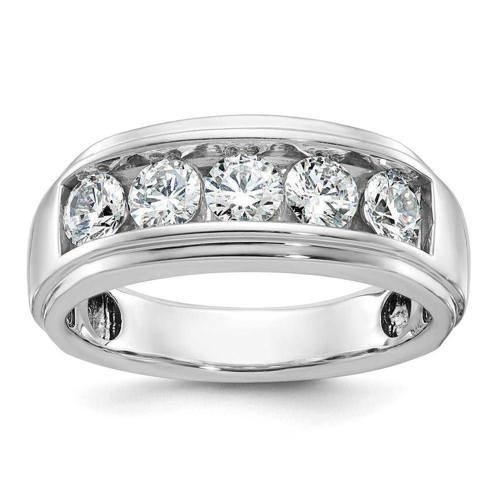Image of ID 1 14k White Gold Men's 15 carat Diamond Complete Ring