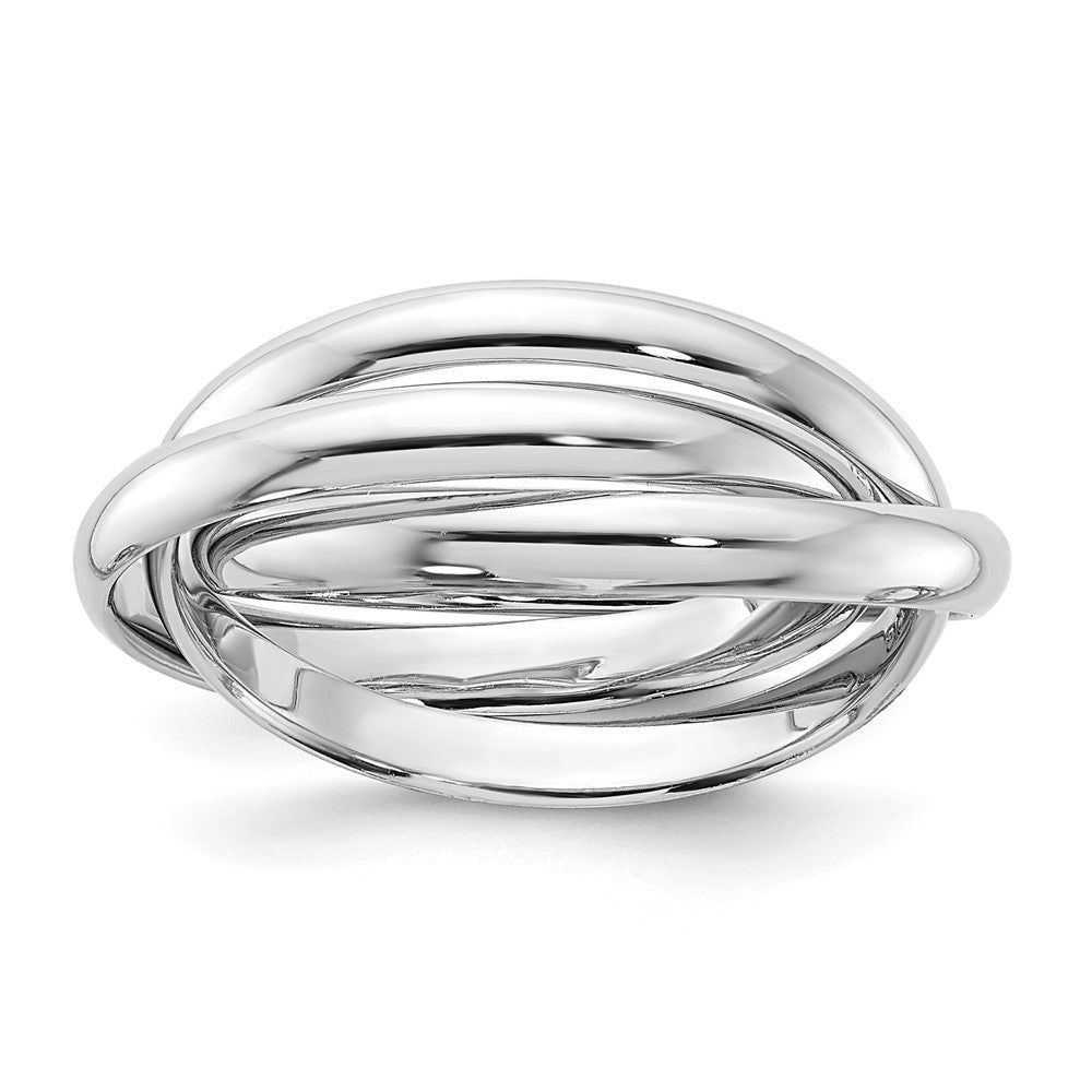 Image of ID 1 14k White Gold Polished Rolling Ring