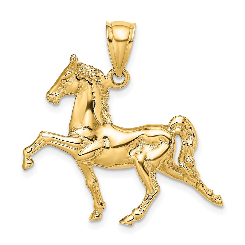 Image of ID 1 14k Yellow Gold 3-D Tennessee Walking Horse Charm