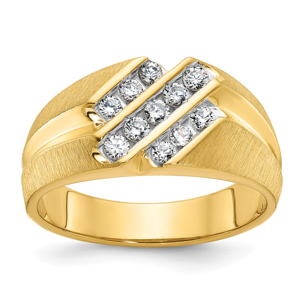 Image of ID 1 14k Yellow Gold Men's 1/2 carat Diamond Complete Ring