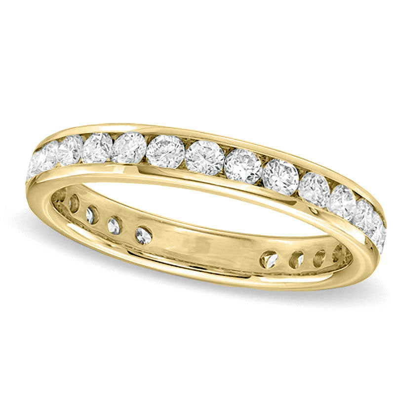Image of ID 1 150 CT TW Certified Natural Diamond Eternity Wedding Band in Solid 18K Gold (G/SI2)