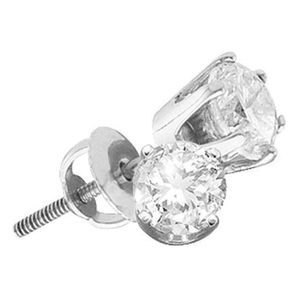 Image of ID 1 2 CT-(SUPREME) ROUND DIAMOND STUDS CERTIFIED