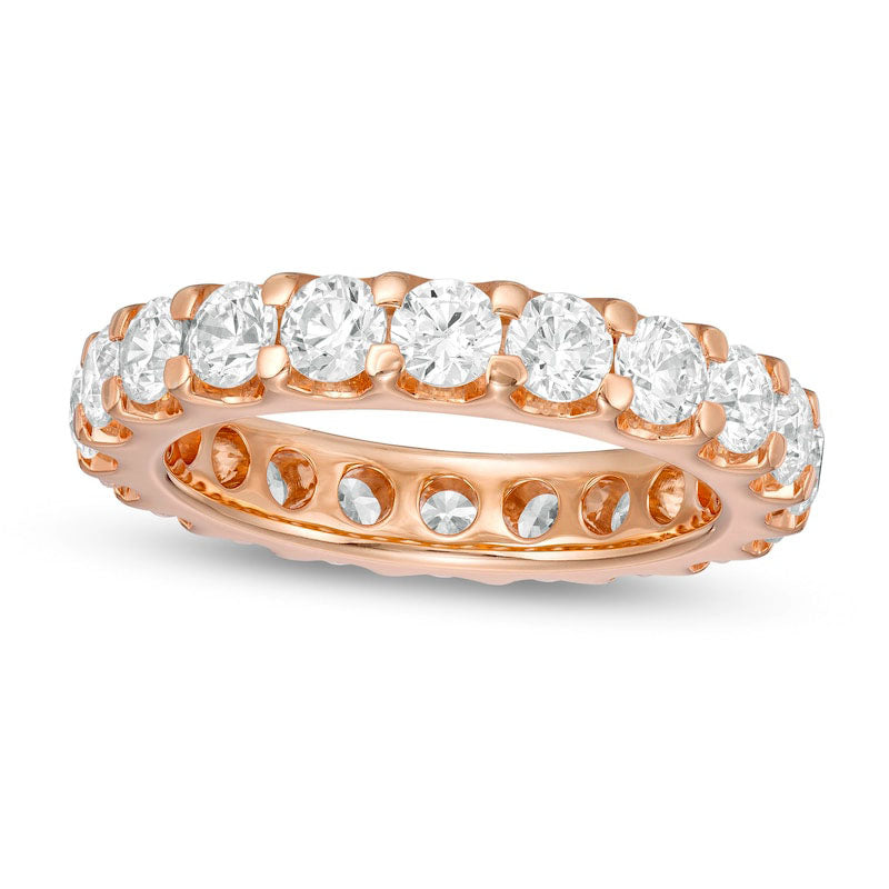 Image of ID 1 30 CT TW Natural Diamond Comfort-Fit Eternity Band in Solid 14K Rose Gold