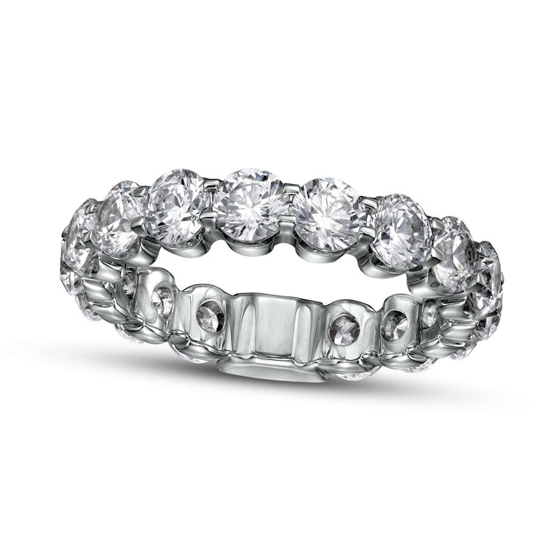 Image of ID 1 4 CT TW Certified Lab-Created Diamond Eternity Anniversary Band in Solid 14K White Gold (F/VS2)