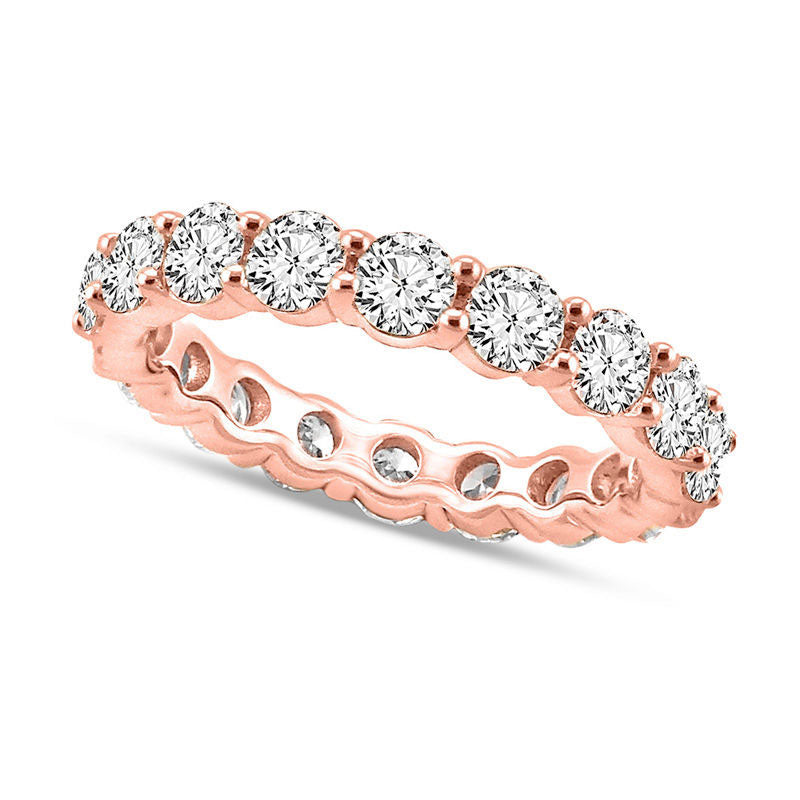 Image of ID 1 4 CT TW Natural Diamond Eternity Band in Solid 14K Rose Gold