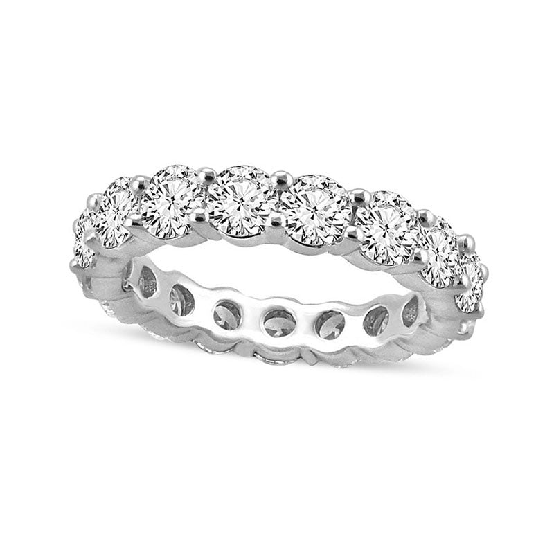 Image of ID 1 4 CT TW Natural Diamond Eternity Band in Solid 14K White Gold