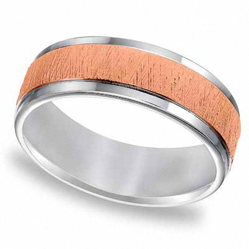 Image of ID 1 Men's 70mm Wedding Band in Solid 14K Two-Tone Gold
