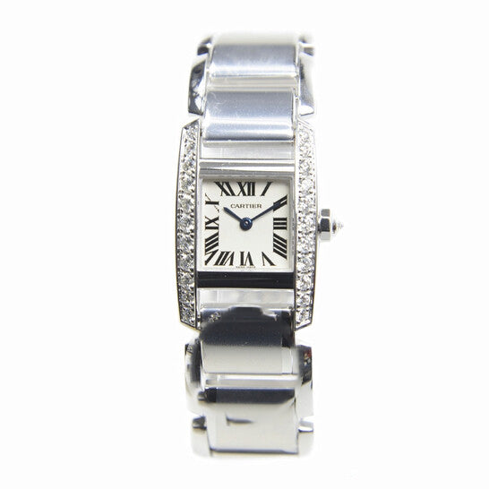 Image of ID 1 Original Cartier Tankissime Diamond 18kt White Gold Ladies Watch WE70039H