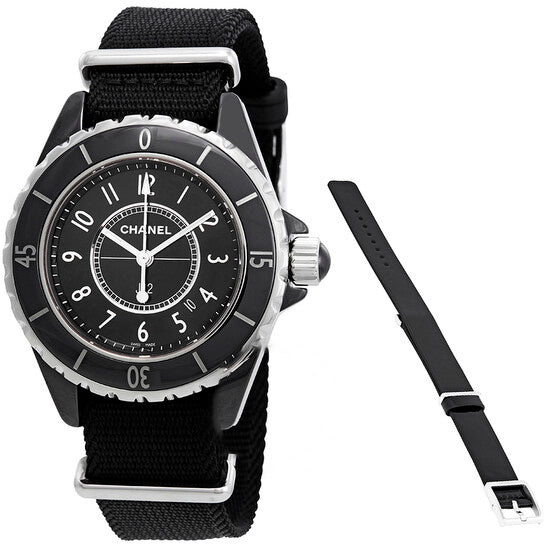 Image of ID 1 Original Chanel J12 Black Dial Ladies Watch H4657