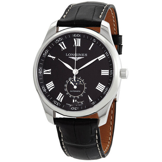 Image of ID 1 Original Longines Master Automatic Moonphase Black Dial Men's Watch L29194517