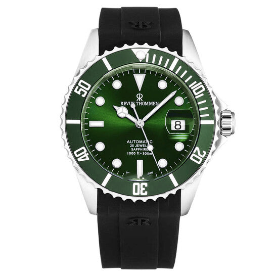 Image of ID 1 Original Revue Thommen Diver Automatic Green Dial Men's Watch 175712829