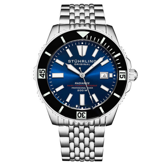 Image of ID 1 Original Stuhrling Original Depthmaster Automatic Blue Dial Men's Watch M16978