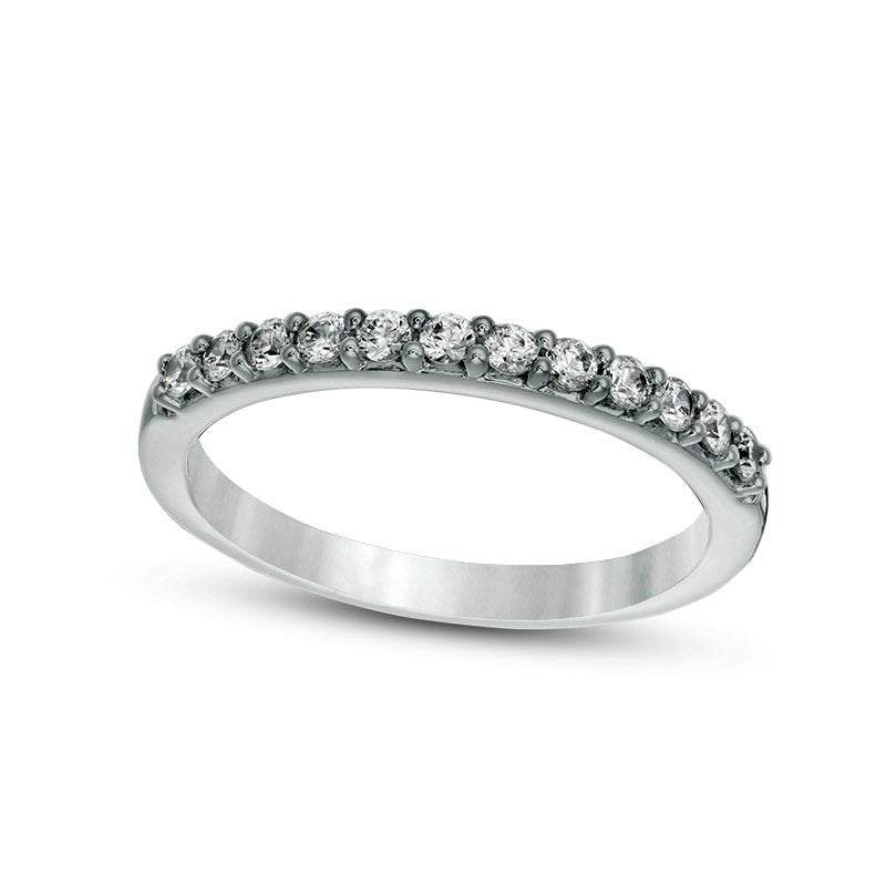 Image of ID 1 Previously Owned - 033 CT TW Colorless Natural Diamond Band in Solid 18K White Gold