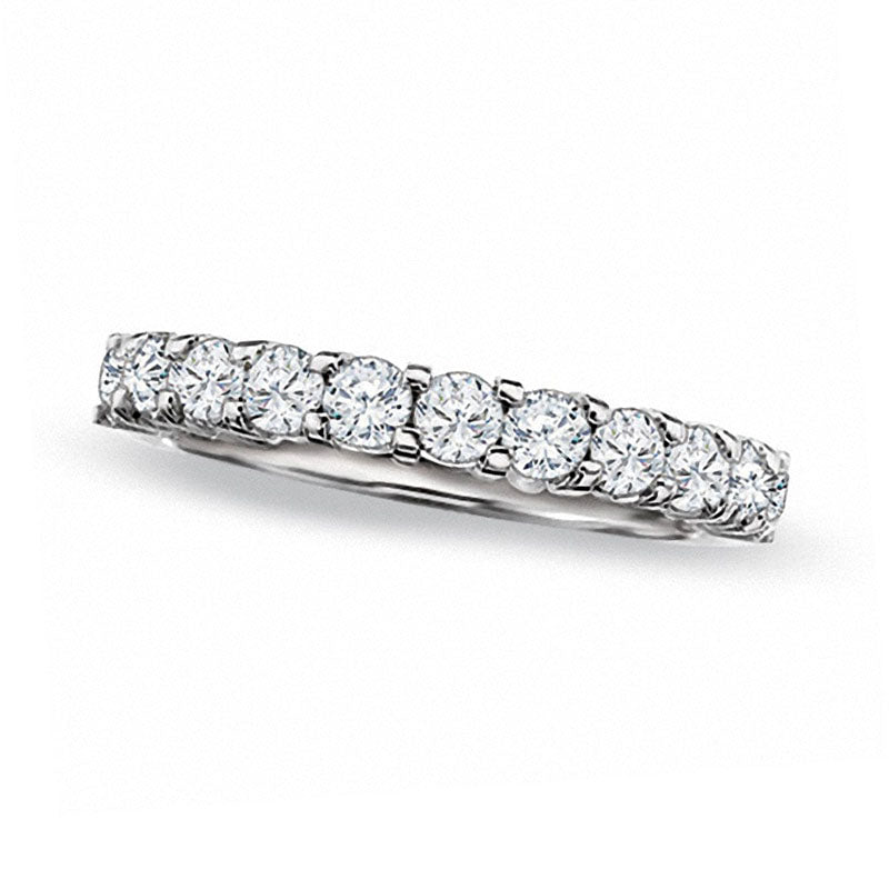 Image of ID 1 Previously Owned - 10 CT TW Natural Diamond Band in Solid 18K White Gold (E/I1)
