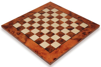 Image of ID 1197422588 Elm Burl & Erable Chess Board - 2375" Squares