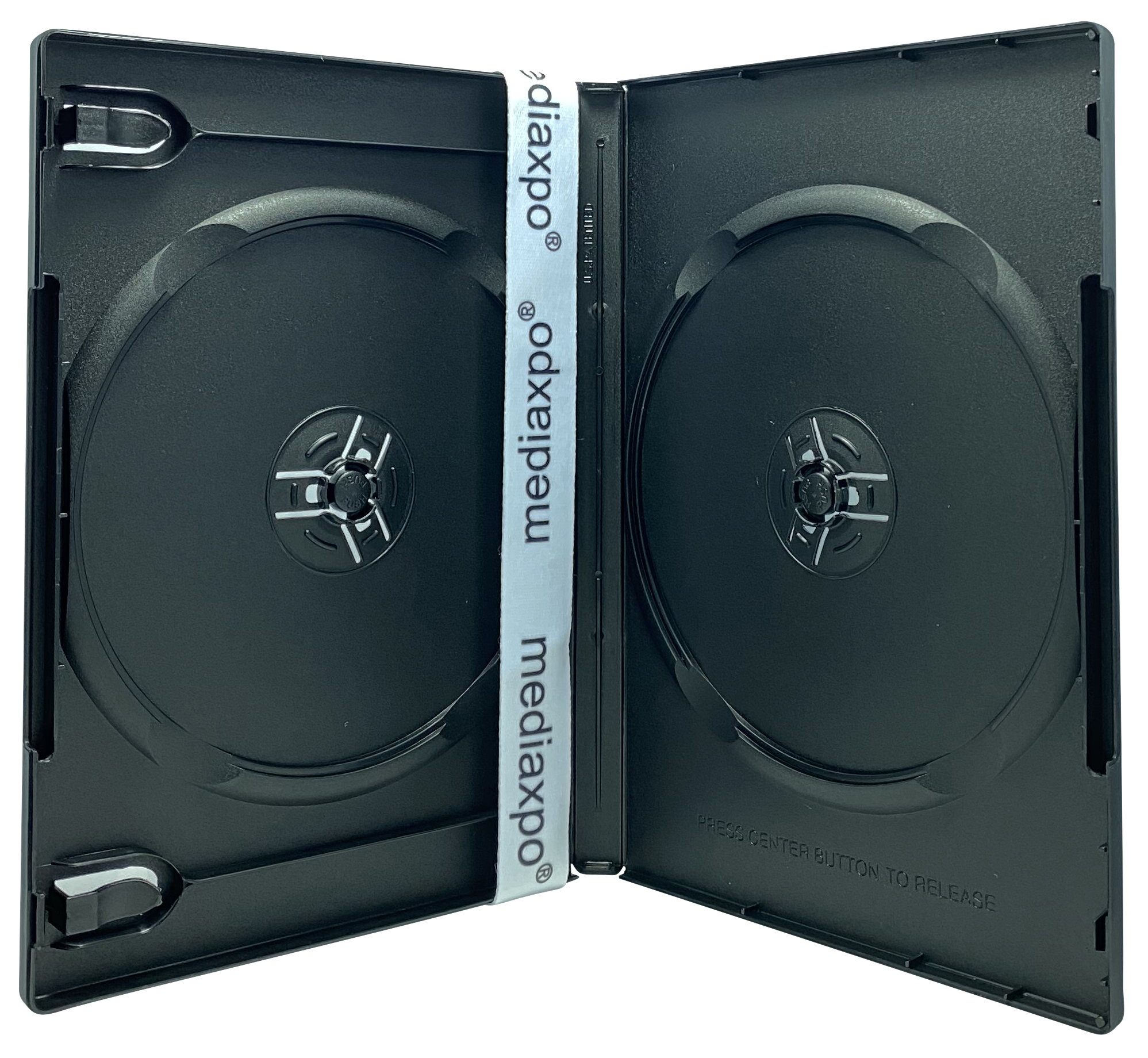 Image of ID 1214259242 1200 PREMIUM STANDARD Black Double DVD Cases (100% New Material)