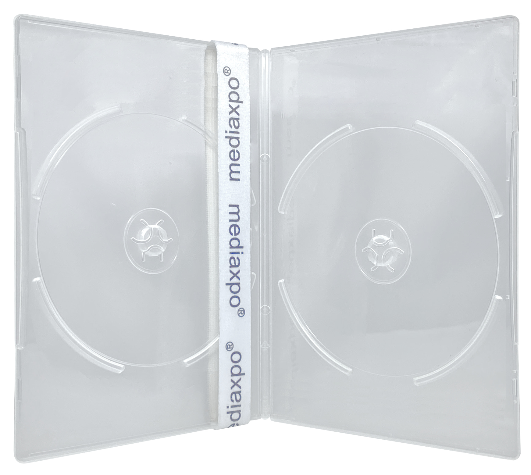 Image of ID 1214260120 2000 SLIM Clear Double DVD Cases 7MM