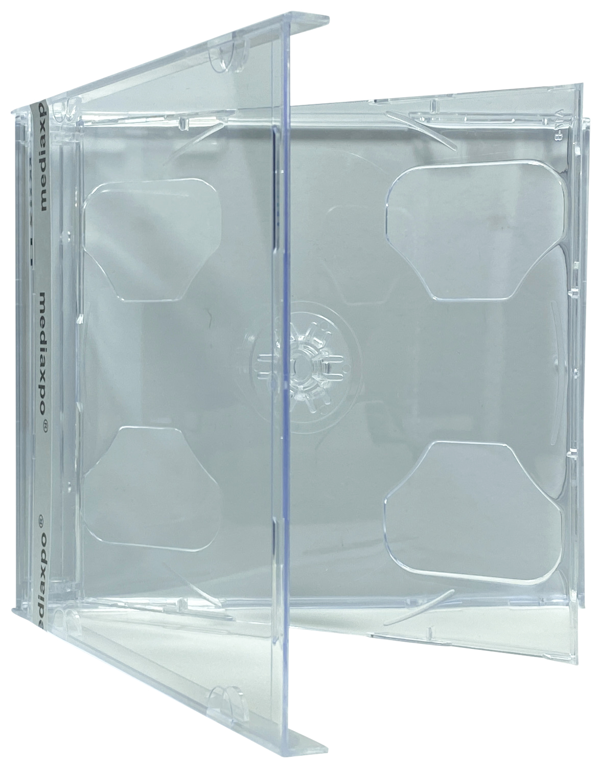 Image of ID 1214260335 1200 STANDARD Clear Smart Tray Double CD Jewel Case