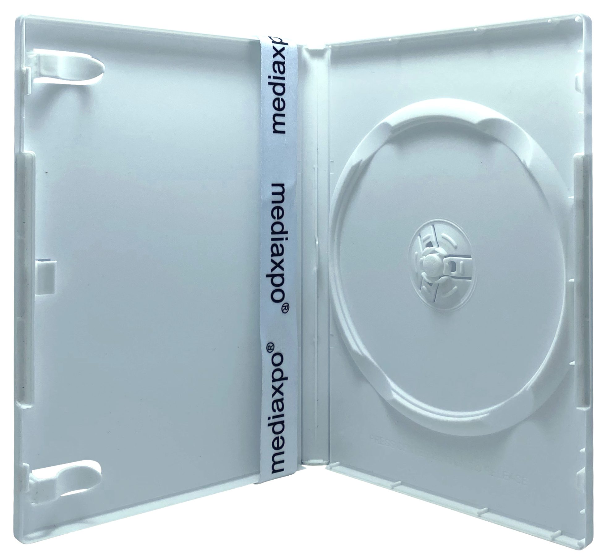 Image of ID 1214262374 1200 PREMIUM STANDARD Solid White Color Single DVD Cases (Professional Use)