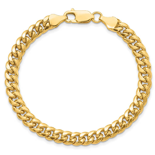 Image of ID 1247856552 14K Gold Lighterweight 6mm Miami Cuban Link Bracelet