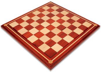 Image of ID 1254374433 Mission Craft African Padauk & Maple Solid Wood Chess Board - 2" Squares
