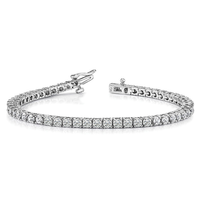 Image of ID 1260126321 2 carat diamond tennis bracelet 14k white gold