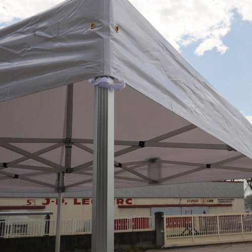 Image of ID 1300842715 Folding Tent PRO Series 50mm Aluminium Structure in PVC 520g/m2 Tarpaulin 2x3m for Professional Needs or Daily Use White