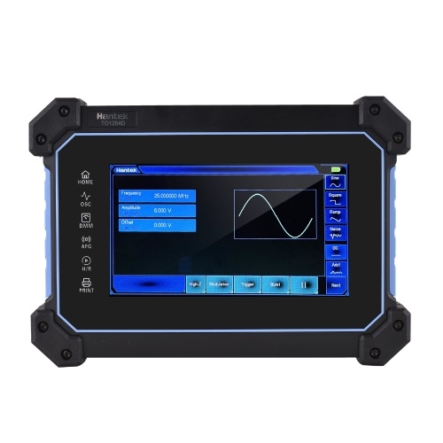 Image of ID 1300852108 Hantek TO1254D Rechargeable Portable Oscilloscope Multimeter 4-Channel 250MHz Bandwidth 1GSa/S Sampling Rate 8M Storage Depth 25MHz Signal Source 7-inch TFT LCD Digital Storage Oscilloscope Arbitrary Waveform Generator with Tool Bag