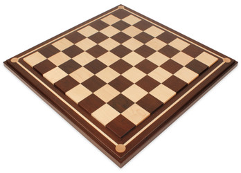 Image of ID 1339119006 Mission Craft South American Walnut & Maple Solid Wood Chess Board - 2" Squares