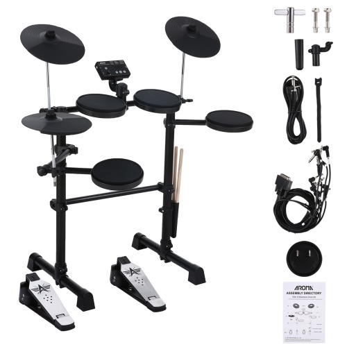 Image of ID 1352894884 AROMA Electric Drum Set 8 Piece Electronic Drum Kit for Adult Beginner
