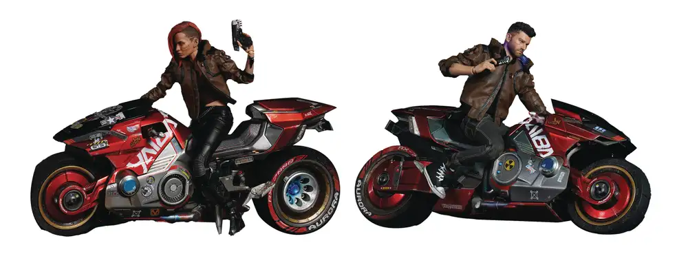 Image of ID 1353267399 Cyberpunk 2077 Ultimate Bundle Male & Female & Bike Action Figure