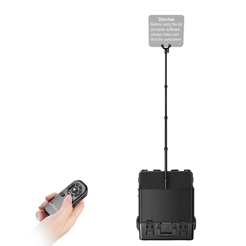 Image of ID 1375549355 Destview TP200 Portable Teleprompter 17 Inche Universal Prompter with HDMI/SDI Input and Output