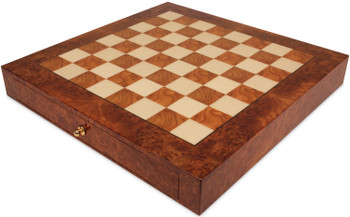 Image of ID 1375710387 Italfama Elm Burl & Erable Chess Case with Drawer