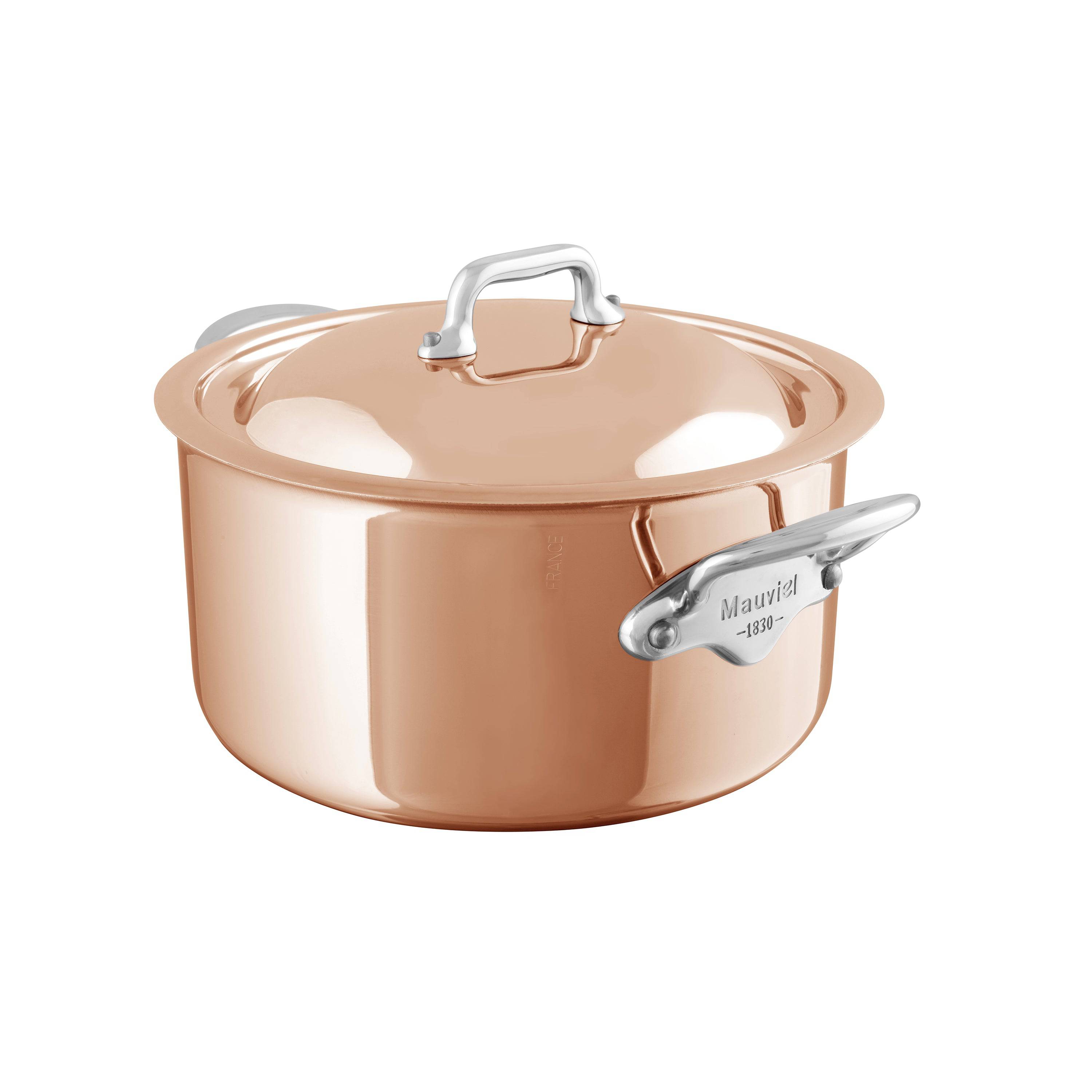 Image of ID 1379681291 Mauviel M'6s Induction Compatible Copper Cocotte with Lid 6 qt