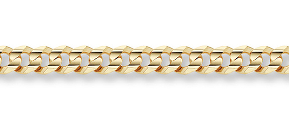 Image of ID 463735397 14K Gold 85mm Curb Link Chain