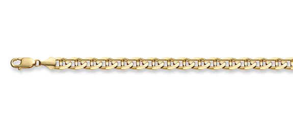 Image of ID 463735408 14K Gold 375mm Mariner Link Chain